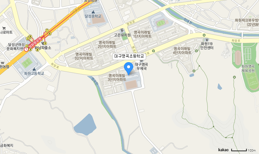 학교 찾아오시는 길 지도
